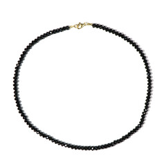 Collar en plata con Espinela negra