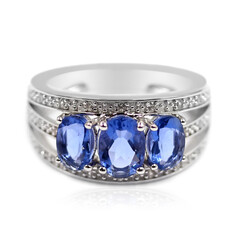 Anillo en plata con Fluorita de color cambiante