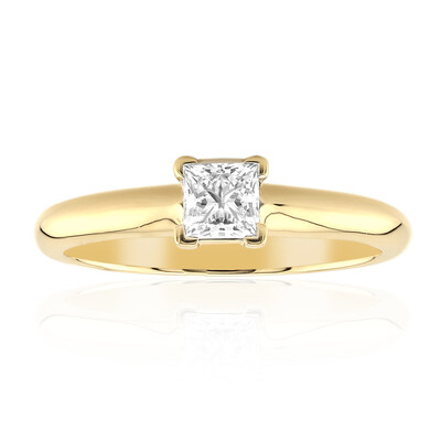 Anillo en oro con Diamante IF (D) (Annette)