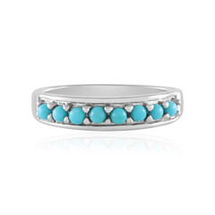 Anillo en plata con Turquesa bella durmiente