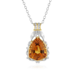 Collar en plata con Citrino de Madeira (Gems en Vogue)