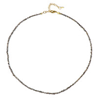 Collar en plata con Diamante champán