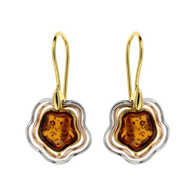 Pendientes en plata con Ámbar báltico (dagen)
