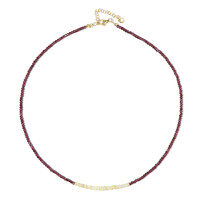 Collar en plata con Granate Magenta