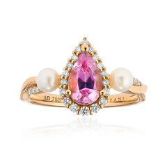 Anillo en oro con Diáspora rosa (AMAYANI)