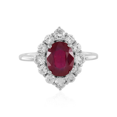 Anillo en plata con Rubí de Bemainty