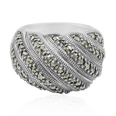 Anillo en plata con Marcasita