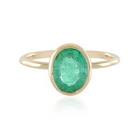 Anillo en oro con Esmeralda de Rusia