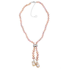 Collar en plata con Perla Freshwater (Dallas Prince Designs)