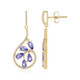 Pendientes en plata con Tanzanita