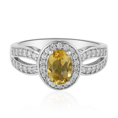 Anillo en plata con Citrino