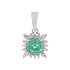 Colgante en plata con Esmeralda de Etiopía