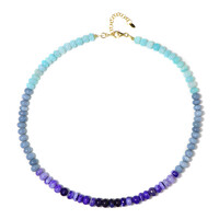 Collar en plata con Ópalo azul de Etiopía