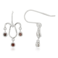Pendientes en plata con Diamante fantasía