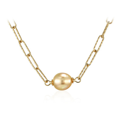 Collar en plata con Perla dorada del Mar del Sur Kabira  (TPC)