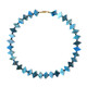 Collar en plata con Apatita azul neón