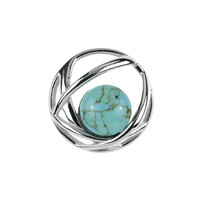 Colgante en plata con Turquesa