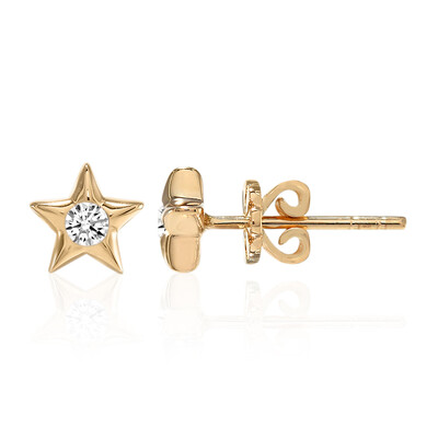 Pendientes en oro con Diamante SI1 (G) (Annette)