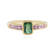 Anillo en plata con Turmalina verde Benedito (Adela Silber)