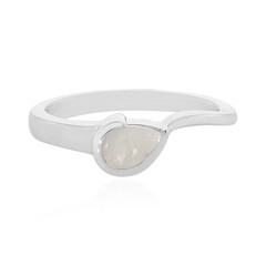 Anillo en plata con Piedra de Luna arcoíris