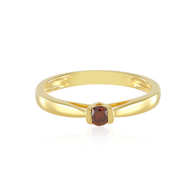 Anillo en plata con Diamante rojo I2