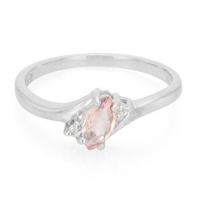 Anillo en plata con Zafiro Padparadscha