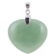 Colgante en plata con Aventurina verde