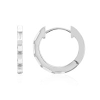 Pendientes en plata con Topacio blanco