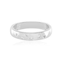 Anillo en plata con Topacio blanco