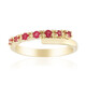 Anillo en oro con Berilo rojo