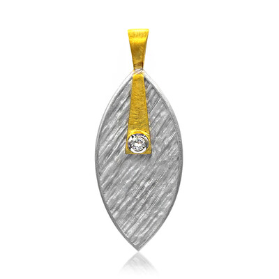Colgante en plata con Topacio blanco (MONOSONO COLLECTION)