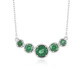 Collar en plata con Apatita verde