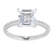 Anillo en plata con Topacio blanco (Adela Silber)