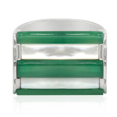 Anillo en plata con Ágata verde (Memories by Vincent)