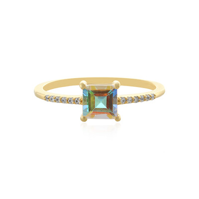 Anillo en plata con Topacio Rayo de Luna