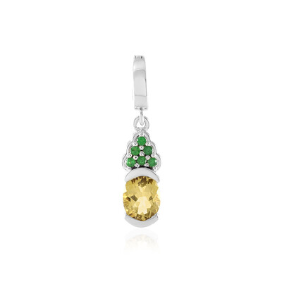 Colgante en plata con Berilo amarillo