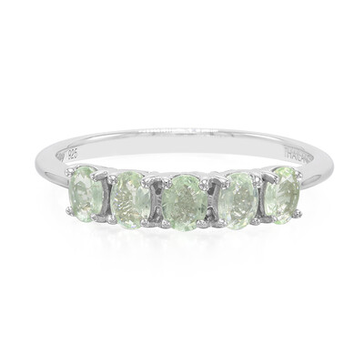 Anillo en plata con Turmalina Paraíba