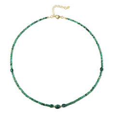 Collar en plata con Esmeralda de Zambia