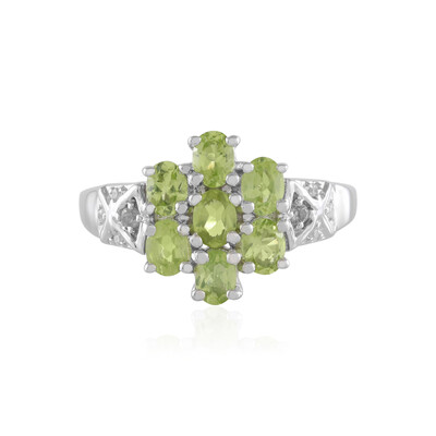 Anillo en plata con Peridoto