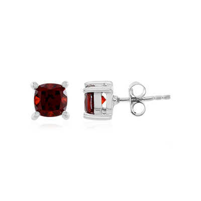 Pendientes en plata con Granate de Mozambique