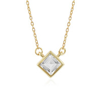 Collar en plata con Topacio blanco
