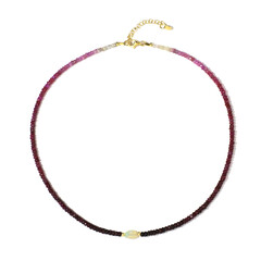 Collar en plata con Rubí de Tanzania (Riya)
