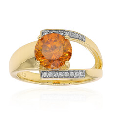 Anillo en oro con Esfalerita