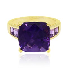 Anillo en oro con Amatista de Uruguay