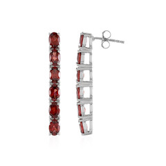Pendientes en plata con Granate de Mozambique