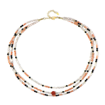 Collar en plata con Ágata roja (Riya)