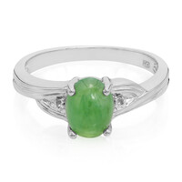 Anillo en plata con Crisoprasa imperial
