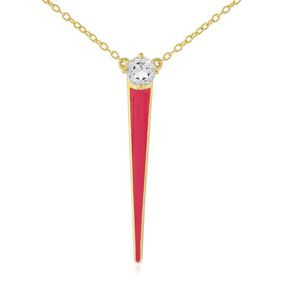 Collar en plata con Topacio blanco
