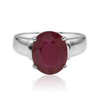 Anillo en plata con Rubí de Madagascar