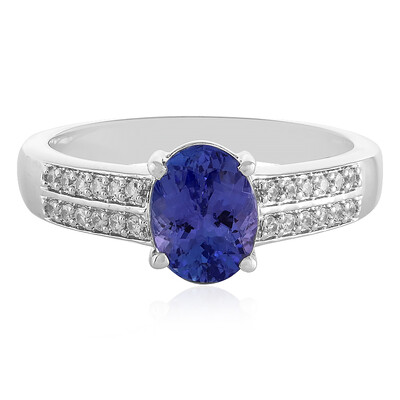 Anillo en plata con Tanzanita